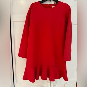 Classic Prep Childrenswear, Sophie Swing Dress in Lipstick Red, Size 14